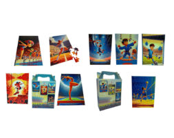 Kit 8 Quebra-cabeças Coleção Esportes Olimpicos para Crianças de 60 peças
